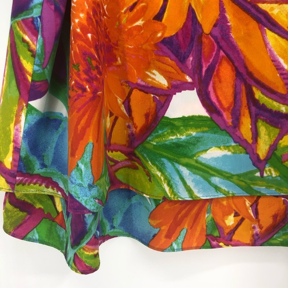 ✨Lauren Ralph Lauren Multicolored Artsy Boho Sleeveless Top - Picture 7 of 8